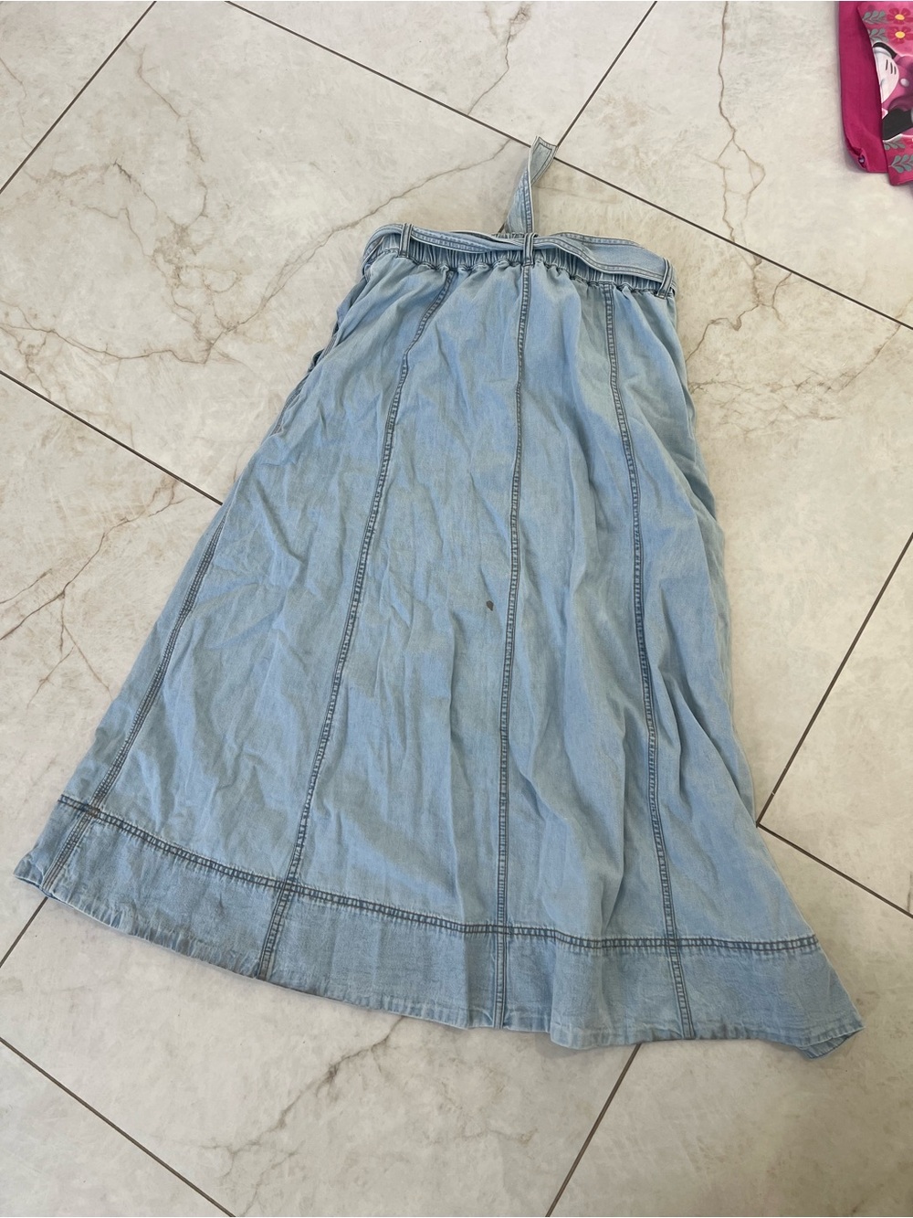 The Loft Denim Tie Skirt Size Medium - Picture 4 of 5